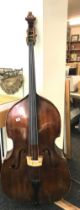 Vintage double bass 69 inches long 20 inches wide depth 8 inches