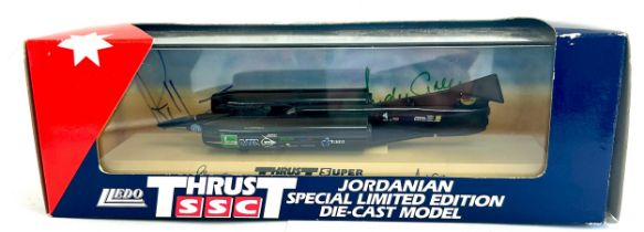 Lledo Jordanian Thrust SSC Super Sonic Car Special Limited Edition autographed Die Cast, with mile