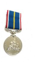 Vintage boxed National Service Medal