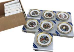 12 boxed Vintage 1975 Royal Copenhagen The Hans Christian Andersen Fairy Tales Plates