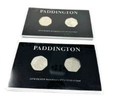 2 cased Paddington 2018 50p coins