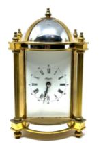 Vintage Brass ANGELUS chiming Mechanical Wind Up Clock the clock is ticking and does chime on hour