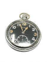 HELVETIA G.S.T.P Military Issued Hand-wind Pocket Watch Working Boxed