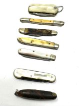 7 antique pen knives