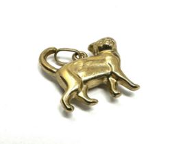 9ct gold cat pendant (0.6g)