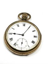 Open Face Rolled Gold Pocket Watch Hand-wind Working