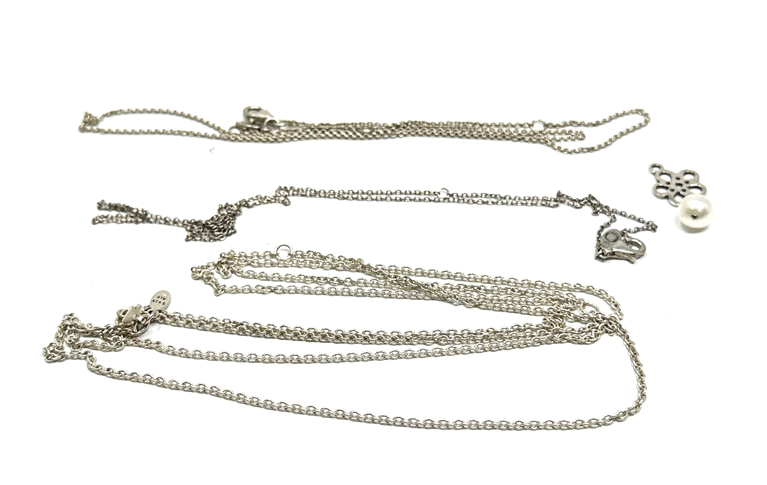 pandora silver chains & pendant