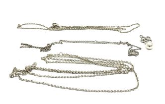 pandora silver chains & pendant