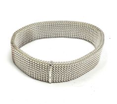 sterling 925 silver mesh expanding bracelet weight 39g