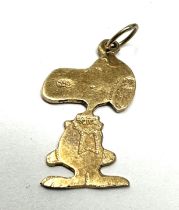 9ct gold snoopy pendant (0.5g)