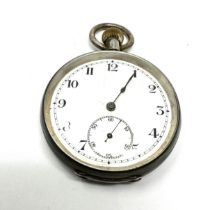 STERLING SILVER Cased Gents Vintage Hand-wind Pocket Watch Working