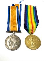 WW.I Medal Pair & Original Ribbons. Named. 97513 Pte. R. White. M.G.C