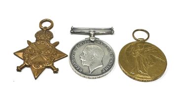 WW.I 1914-15 Star Trio. Named. 20582 Sjt. R. Edwards S. Lancs. R.