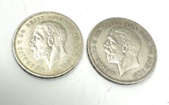 2 silver 1935 george V crowns