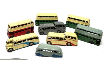 Selection of vintage dinky vehicles play worn condition