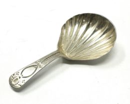 Antique georgian silver tea caddy spoon