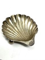 .925 Sterling shell form scallop dish weight 43g