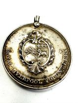 Rare Sterling Silver Royal Liverpool Volunteers Medal - 1806 Presented By Lt. Co bolton to sergent