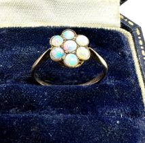 9ct gold opal ring (1.2g)