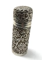 Antique Indian / Middle Eastern Scent / Snuff Bottle 8.5cm weight 64g