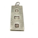 Vintage silver ingot weight 31.9g