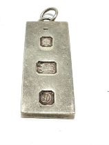 Vintage silver ingot weight 31.9g