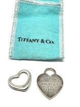 Two silver pendants by Tiffany and Co (10g)
