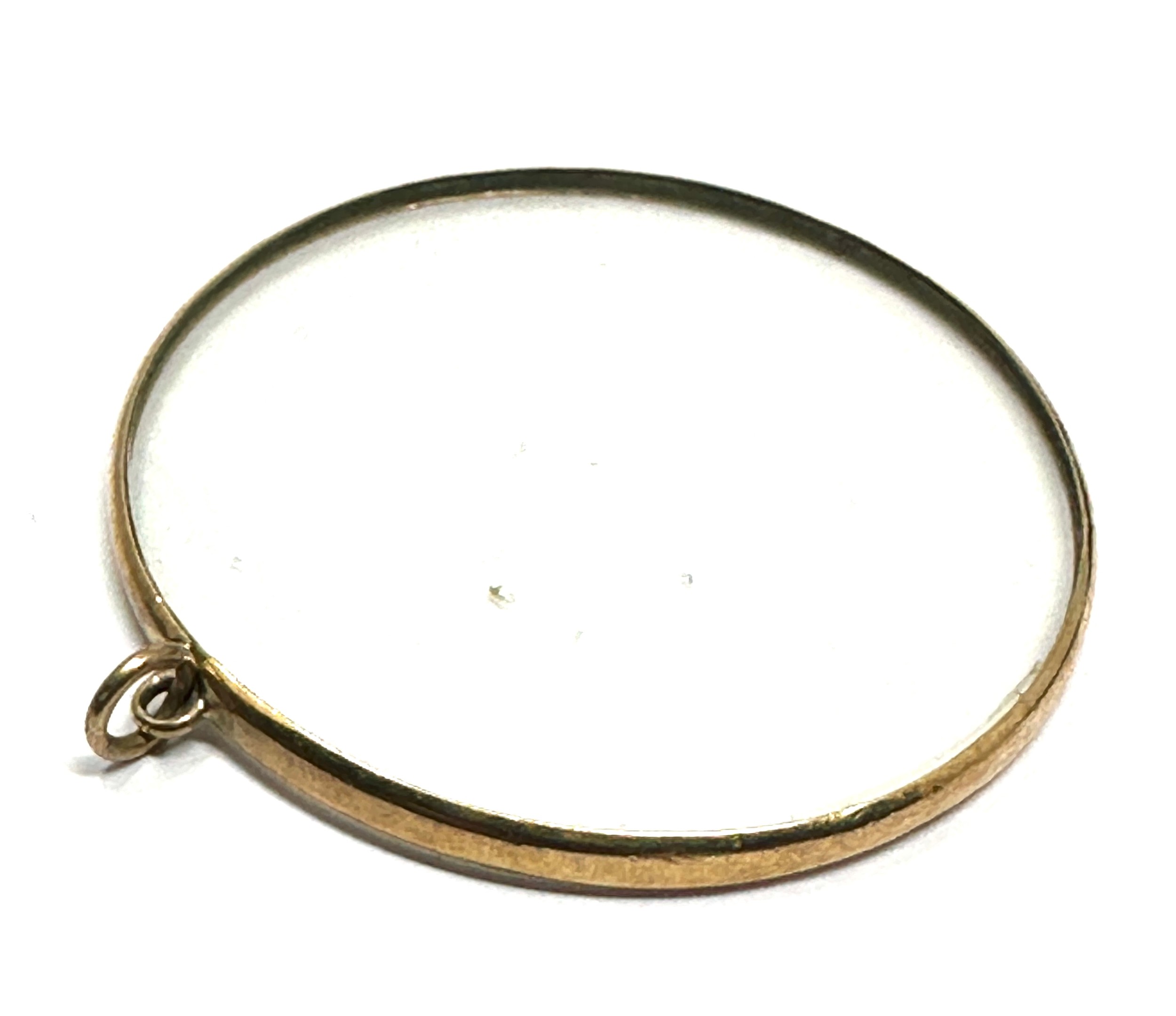 9ct gold round locket pendant (6.7g) - Image 2 of 2