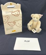 Steiff 'Krystal' 662003 Jointed Mohair Danbury Mint / Swarovski Teddy Bear Boxed