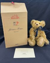 Boxed limited edition Steiff century teddy bear with coa, 44 cm tall