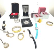 Selection of ladies wrist watches to include Belacci etc, all untested