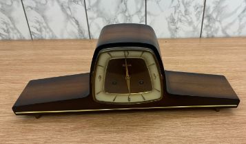 Art deco 2 keyhole aakra mantel clock