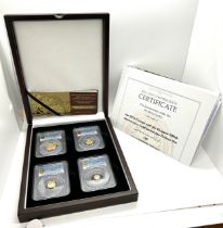 Cased 2021 22ct George and the Dragon 200th gold deluxe sovereign proof set, limited edition