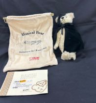 Steiff Musical Phantom of the Opera Teddy Bear - 662164 - LE 3000 with dust bag and coas