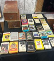 Selection of vintage 8-Tracks cassettes to include Diana Ross etc