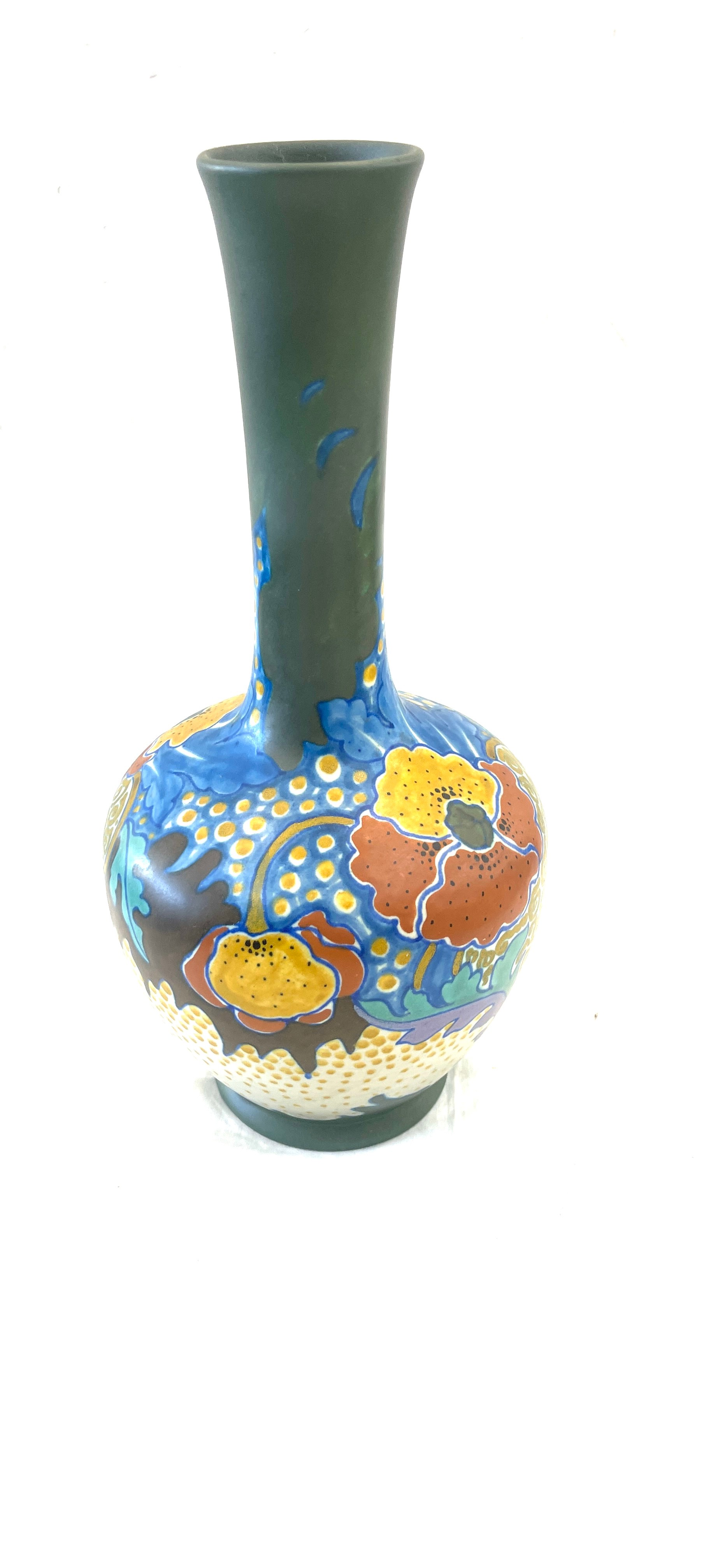 Dutch Gouda Bloemen vase 13 inches tall