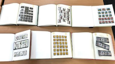 Selection of 6 stamp albums to include Decimals, Coronation, Christmas etc