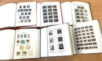 Selection of 6 stamp albums to include The Northern Ireland, Hungary, Anniversary of William