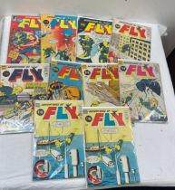 Selection of vintage ' The Fly ' Comics 10 in total