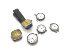 Antique vintage Military trench watches etc 6 in total