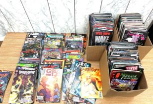 Large selection of a variety of comics to include DC, Project Super powers, The Wake etc approx 300+