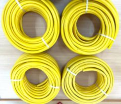 Four 30 metre hose pipes