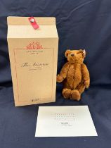 Steiff the artist bear dark brown 27cm 00564, with box and coa