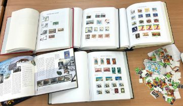 Selection of 5 stamp albums to include Ascension Island, Germany, South Africa and a Royal Mail