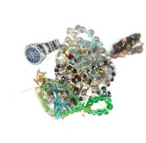 Selection of costume jewellery to include watches, beads, cufflinks etc