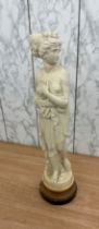 Large plaster lady figure, height approximately
