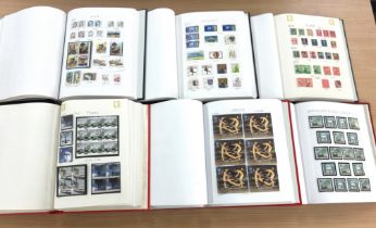 Selection of 6 stamp albums to include Germany, Grand prix cars , Jet planes etc