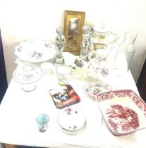 Selection of miscellaneous includes glasses, pottery etc