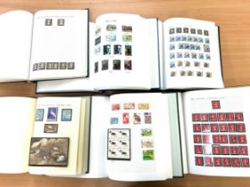 Selection of 6 stamp albums to include Ireland, USA, birds etc