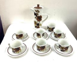 Retro Mid Winter coffee set missing milk jug